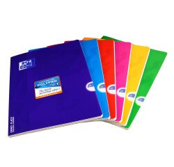 Cahier Oxford openflex 24x32cm grands carreaux seyès 140 pages agrafées couverture polypro coloris assortis