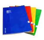 Cahier Oxford OpenFlex 24x32cm grands carreaux Seyès 192 pages brochées couverture polypro coloris assortis