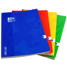 Cahier Oxford openflex 24x32cm grands carreaux seyès 192 pages brochées couverture polypro coloris assortis