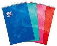 Bloc de bureau Oxford Lagoon 21 x 31,5 spirale grands carreaux - 80 feuilles