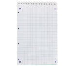 Bloc de bureau Oxford Lagoon 21 x 31,5 spirale grands carreaux - 80 feuilles