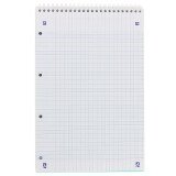 Bloc de bureau Oxford Lagoon 21 x 31,5 spirale grands carreaux - 80 feuilles