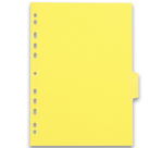Intercalaires neutres A4 6 positions carte forte 225g assorti