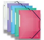 Chemise 3 rabats Oxford 2nd life a4 avec élastique couverture polypro coloris assortis