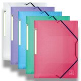 Chemise 3 rabats Oxford 2nd life a4 avec élastique couverture polypro coloris assortis