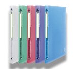 Classeur Oxford 2nd life a4 dos 20mm 4 anneaux ronds couverture polypro coloris assortis