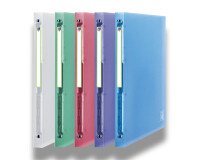 Classeur Oxford 2nd life a4 dos 20mm 4 anneaux ronds couverture polypro coloris assortis