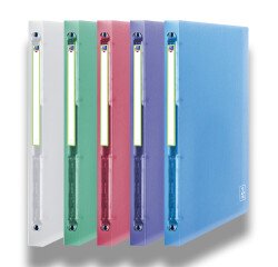 Classeur Oxford 2nd life a4 dos 20mm 4 anneaux ronds couverture polypro coloris assortis