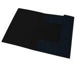 Chemise 3 rabats Oxford eurofolio+ prestige a4 avec élastique couverture carte noir