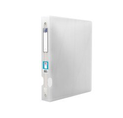 Classeur Oxford hawaï a4xl dos 40mm 4 anneaux ronds couverture polypro incolore