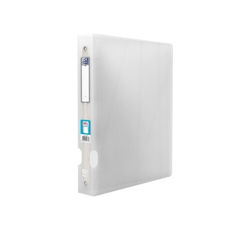 Classeur Oxford hawaï a4xl dos 40mm 4 anneaux ronds couverture polypro incolore