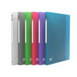 Classeur 4 anneaux plastifié Elba Hawaï A4 - Dos 2 cm couleurs assorties