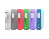 Classeur à levier Oxford hawaï a4xl dos 70mm 2 anneaux en d couverture polypro coloris assortis