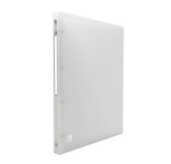 Classeur Oxford hawaï a4 dos 20mm 4 anneaux ronds couverture polypro incolore