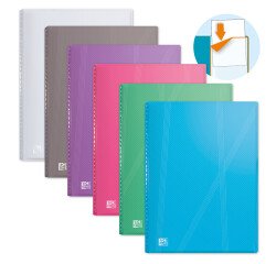 Protège-documents Oxford hawaï a4 80 vues / 40 pochettes couverture polypro coloris assortis