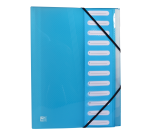 Trieur extensible Oxford hawaï a4 12 positions couverture polypro coloris assortis