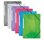 Lot 6 Chemises 3 rabats Oxford Hawaï A4 avec élastique couverture polypro coloris assortis