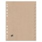 Intercalaires neutres Oxford touareg a4 12 positions carte recyclée épaisseur 265g beige naturel