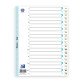 Intercalaires alphabetiques a4 20 positions polypro 15/100 blanc
