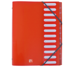 Trieur Oxford school life a4 12positions polypro translucide assorti