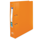 Classeur Oxford school life a4+ dos ergonomique 60mm 4 anneaux rond polypro translucide assorti