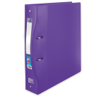 Classeur Oxford school life a4+ dos ergonomique 60mm 4 anneaux rond polypro translucide assorti