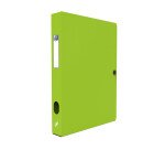 Boîte Oxford capacité standard memphis 24x32cm dos 40mm avec bouton pression couverture polypro coloris assortis style