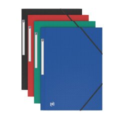 Chemise 3 rabats Oxford memphis a4 avec élastique couverture polypro coloris assortis