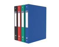 Classeur Oxford memphis a4 dos 40mm 4 anneaux ronds couverture polypro coloris assortis classique
