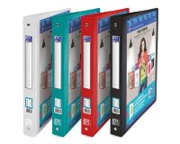 Classeur Oxford polyvision a4 dos 30mm 4 anneaux ronds couverture polypro opaque coloris assortis