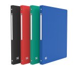 Classeur Oxford memphis a4 dos 20mm 4 anneaux ronds couverture polypro assorti