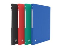 Classeur Oxford memphis a4 dos 20mm 4 anneaux ronds couverture polypro assorti