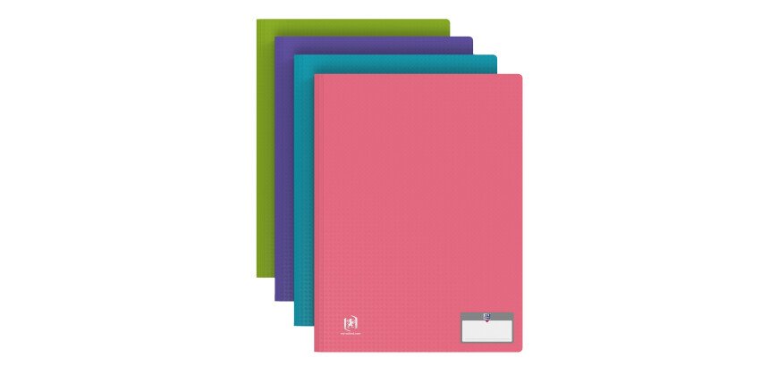 Protège-documents Oxford memphis a4 100 vues / 50 pochettes couverture polypro coloris assortis style