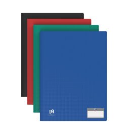 Protège-documents Oxford memphis a4 120 vues / 60 pochettes couverture polypro coloris assortis