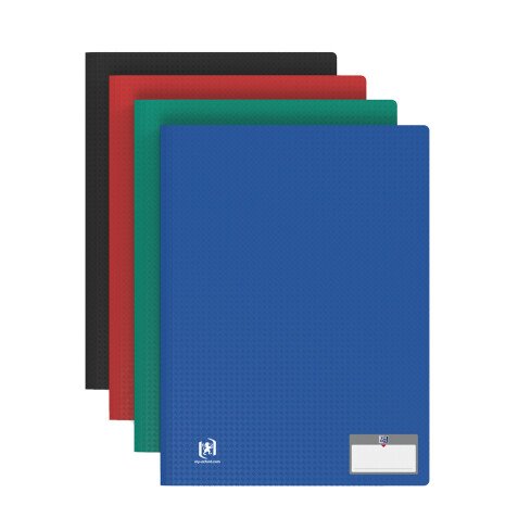Protège-documents Oxford memphis a4 20 vues / 10 pochettes couverture polypro coloris assortis classique