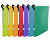 Classeur Oxford school life up a4+ dos20 4anneaux rond polypro assorti