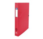 Boîte Oxford capacité standard osmose 24x32 dos 40mm avec bouton pression couverture polypro coloris assortis