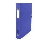 Boîte Oxford capacité standard osmose 24x32 dos 40mm avec bouton pression couverture polypro coloris assortis