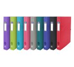 Boîte Oxford capacité standard osmose 24x32 dos 40mm avec bouton pression couverture polypro coloris assortis