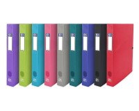 Boîte Oxford capacité standard osmose 24x32 dos 40mm avec bouton pression couverture polypro coloris assortis