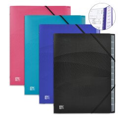 Trieur standard Oxford osmose a4 12 positions couverture polypro assorti