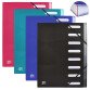 Trieur extensible Oxford osmose a4 8 positions couverture polypro coloris assortis