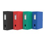Boîte Oxford grande capacité Memphis 24x32cm dos 100mm avec bouton pression couverture polypro
