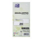 Lot de 20 EnveloPPes Oxford 110x220auto adhesive recycle -