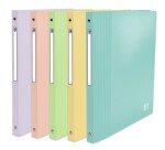 Classeur 4 anneaux plastifié Oxford school life A4 - Dos 2 cm couleurs pastel assorties