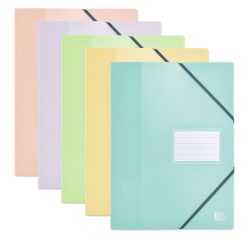 Protège-documents Oxford school life A4 40pochettes polypro opaque pastel assorti