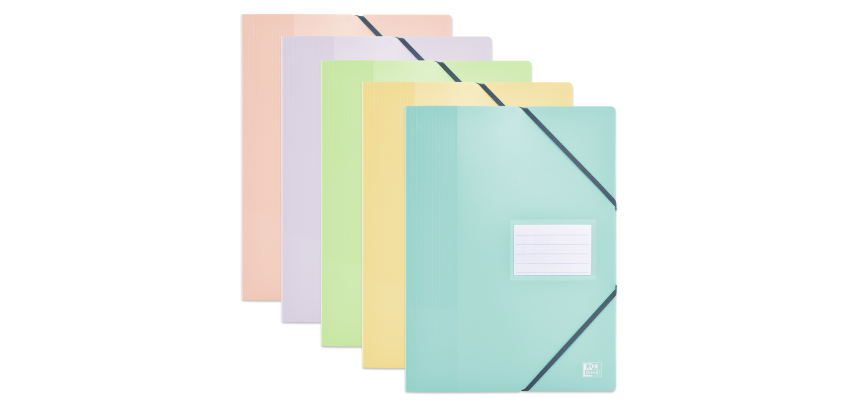 Protège-documents Oxford school life A4 80pochettes polypro opaque pastel assorti