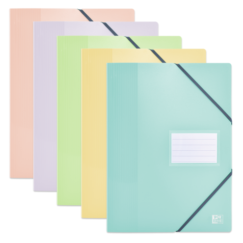 Protège-documents Oxford school life a4 80pochettes polypro opaque pastel assorti