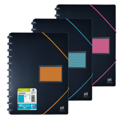 Protège-documents amovible Oxford for student A4 20pochettes zip elastique  assorti
