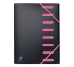 Trieur extensible Oxford for student a4 8positions polypro opaque  assorti